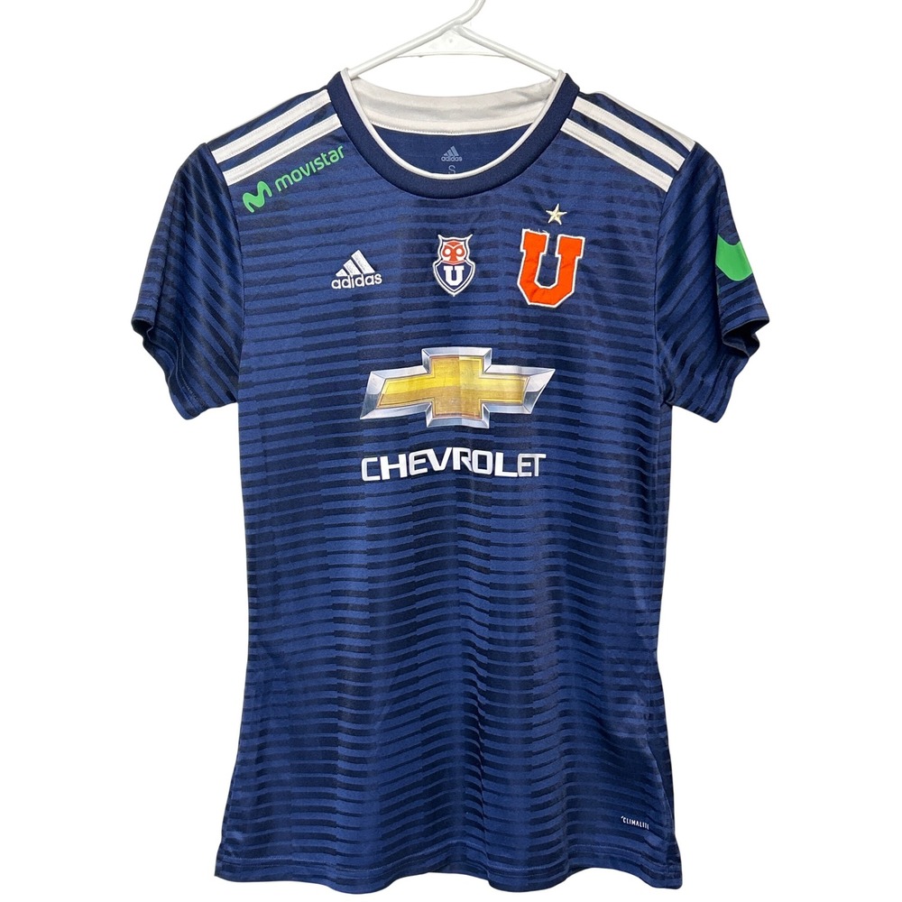 Adidas Universidad de Chile Soccer Football Jersey Blue Size Small‎